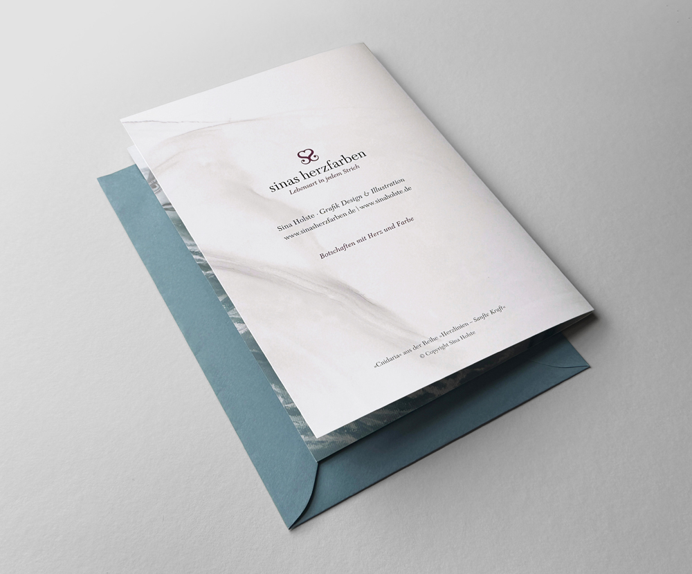 Sinas Herzfarben · Malerei & Illustrierte Grußkarten