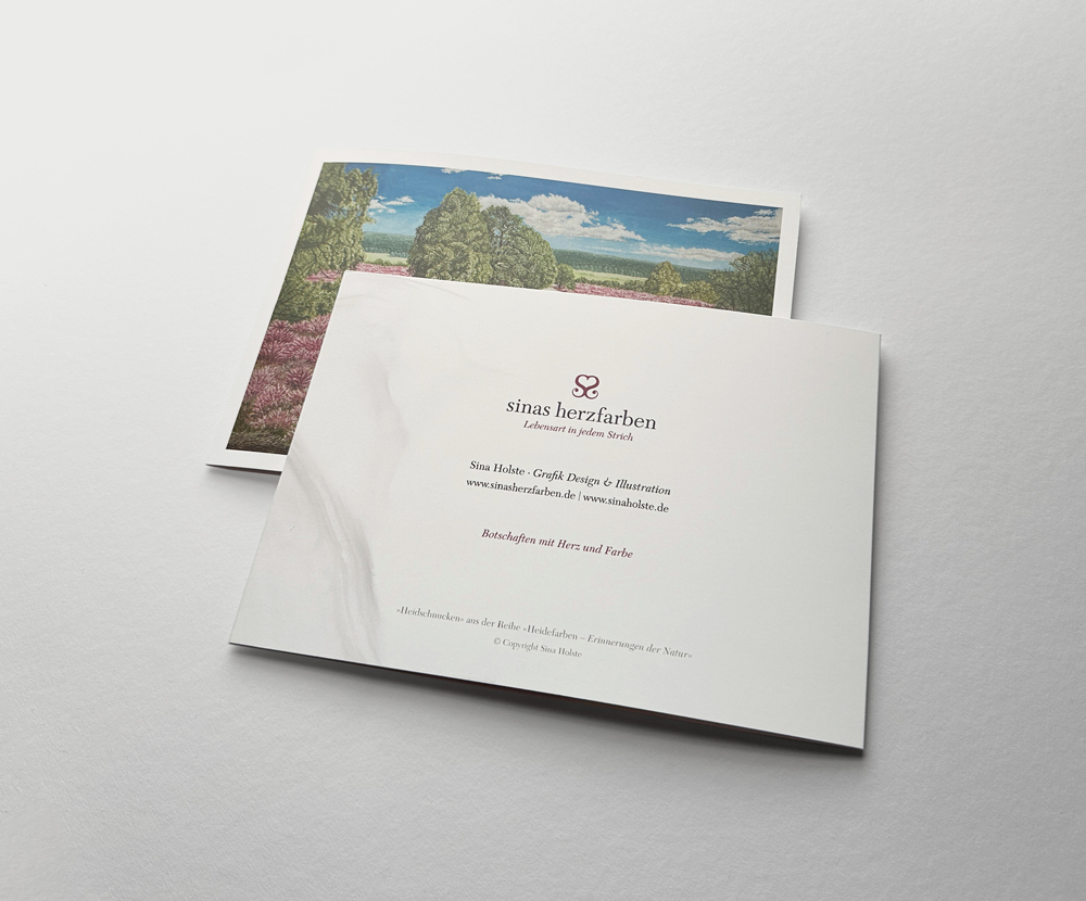 Sinas Herzfarben · Malerei & Illustrierte Grußkarten
