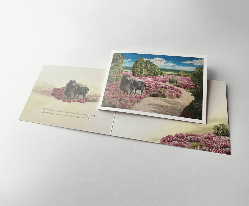 Sinas Herzfarben · Malerei & Illustrierte Grußkarten