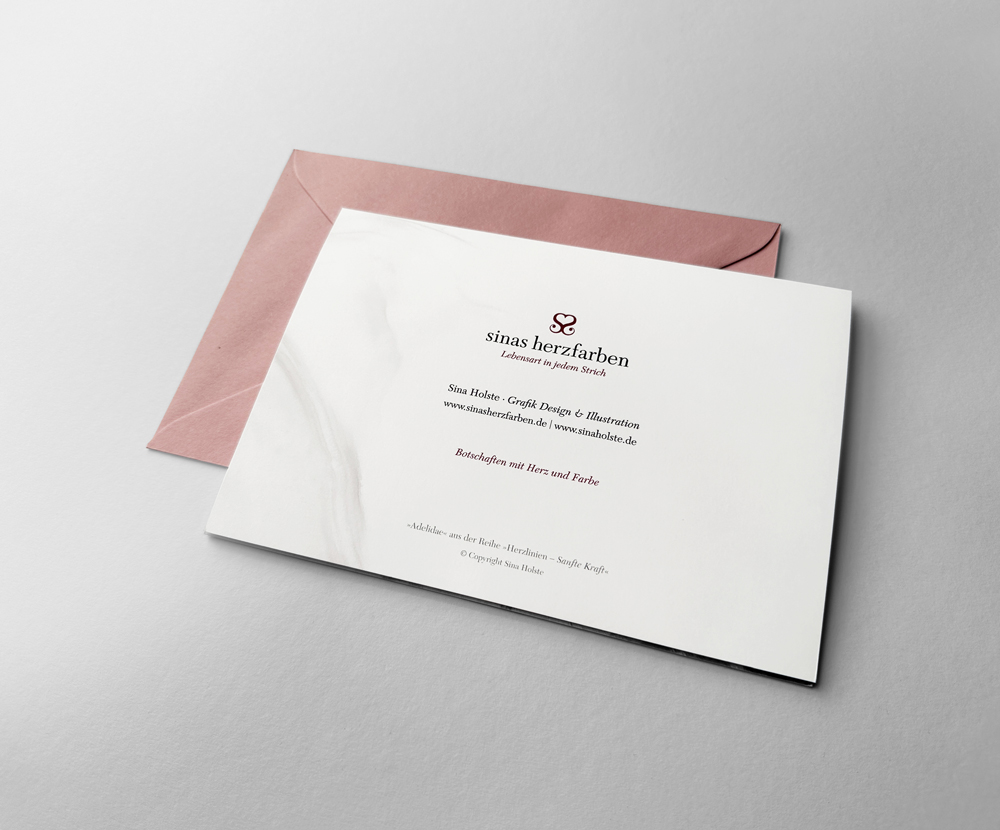 Sinas Herzfarben · Malerei & Illustrierte Grußkarten