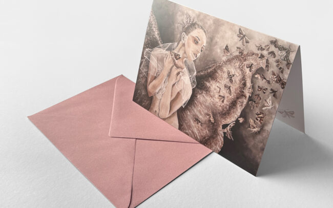 Sinas Herzfarben · Malerei & Illustrierte Grußkarten