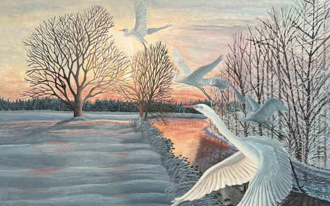 Sinas Herzfarben · Malerei & Illustrierte Grußkarten