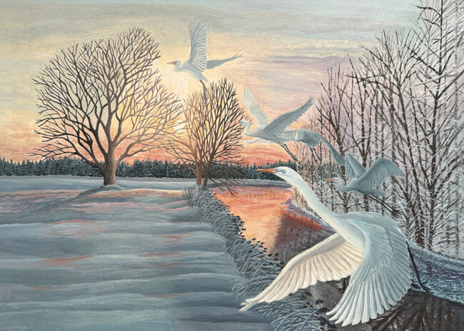 Sinas Herzfarben · Malerei & Illustrierte Grußkarten