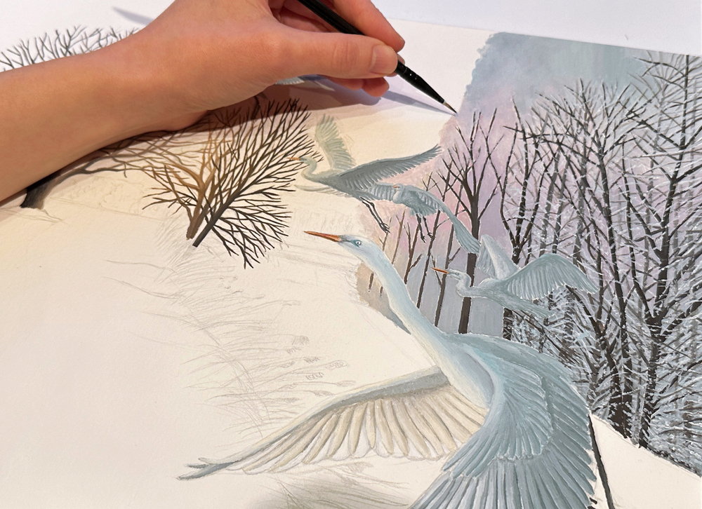 Sinas Herzfarben · Malerei & Illustrierte Grußkarten