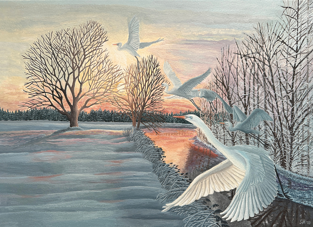 Sinas Herzfarben · Malerei & Illustrierte Grußkarten