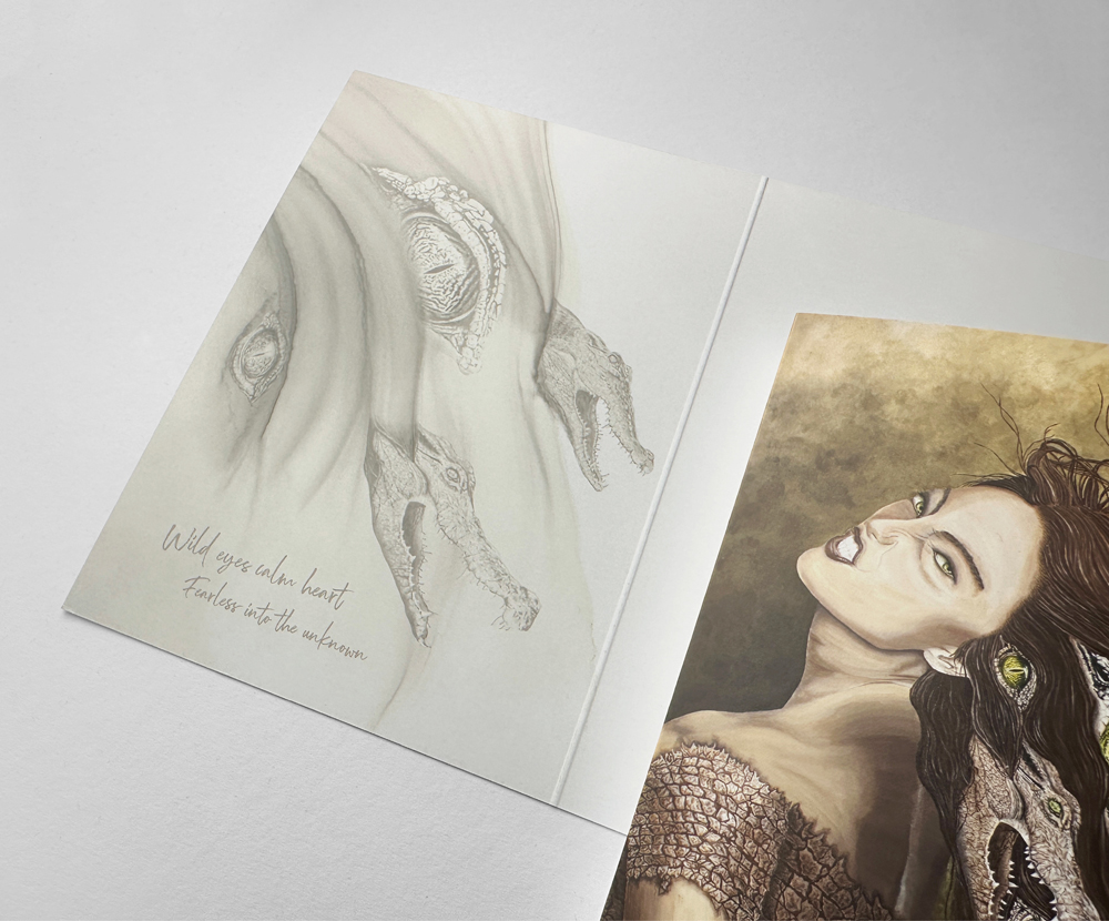 Sinas Herzfarben · Malerei & Illustrierte Grußkarten