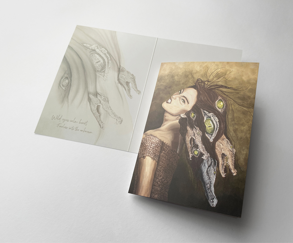 Sinas Herzfarben · Malerei & Illustrierte Grußkarten