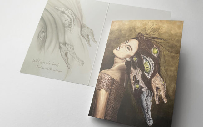 Sinas Herzfarben · Malerei & Illustrierte Grußkarten