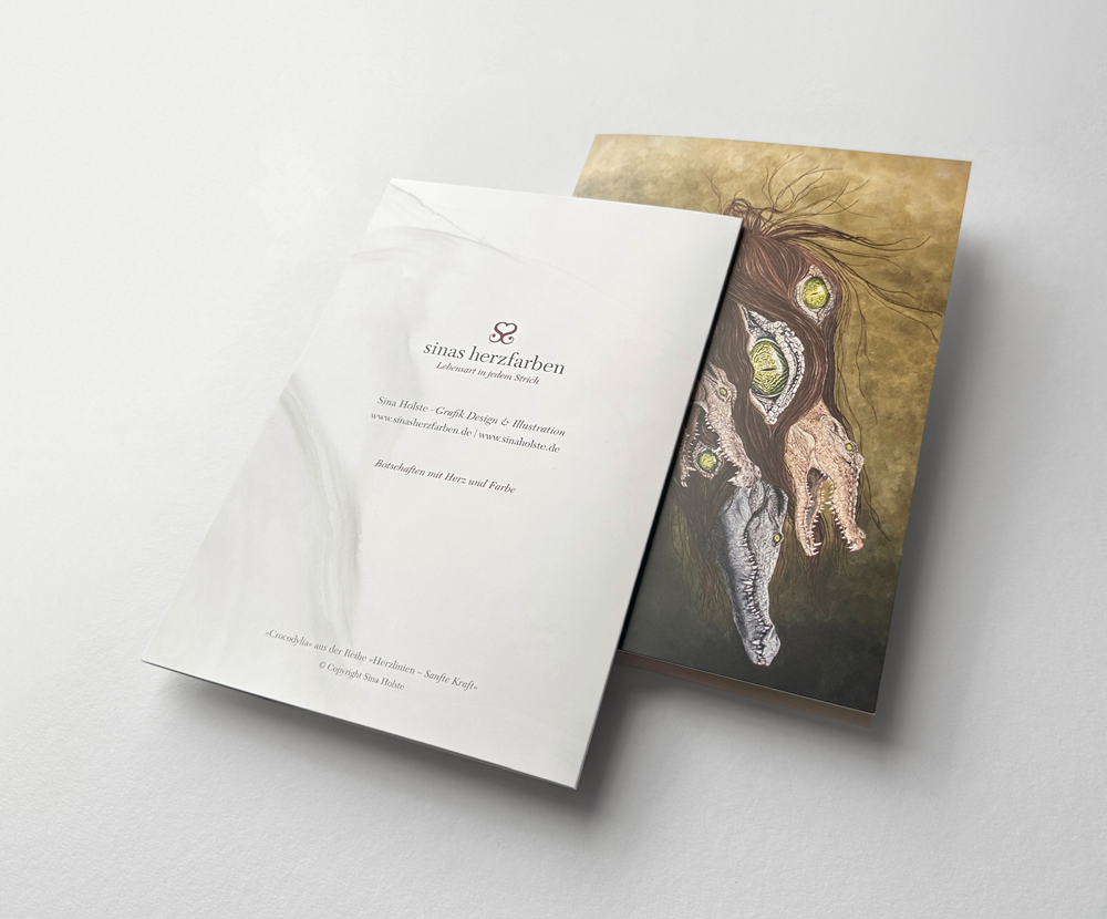 Sinas Herzfarben · Malerei & Illustrierte Grußkarten