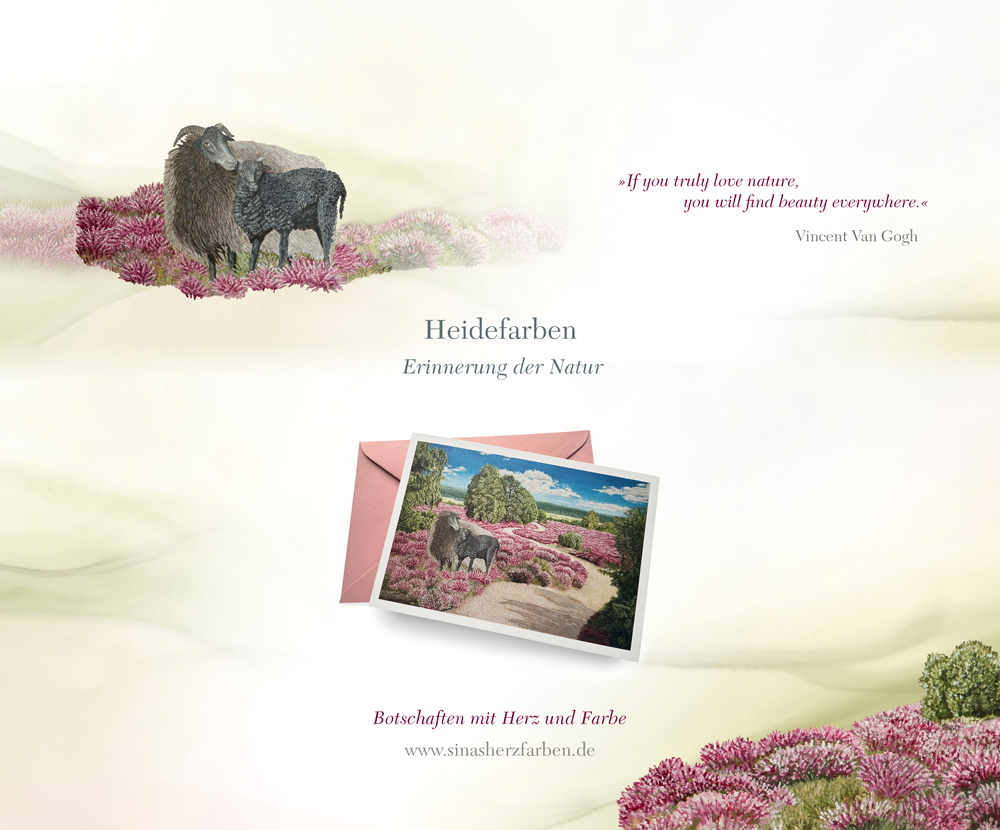 Sinas Herzfarben · Malerei & Illustrierte Grußkarten