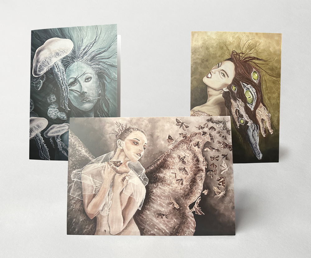 Sinas Herzfarben · Malerei & Illustrierte Grußkarten