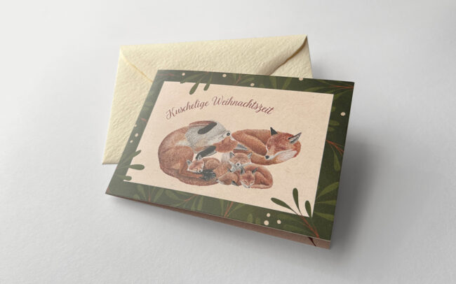 Sinas Herzfarben · Malerei & Illustrierte Grußkarten