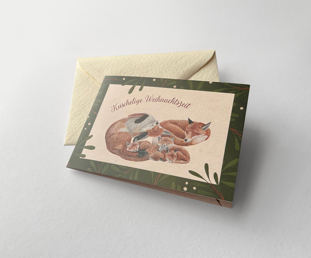 Sinas Herzfarben · Malerei & Illustrierte Grußkarten