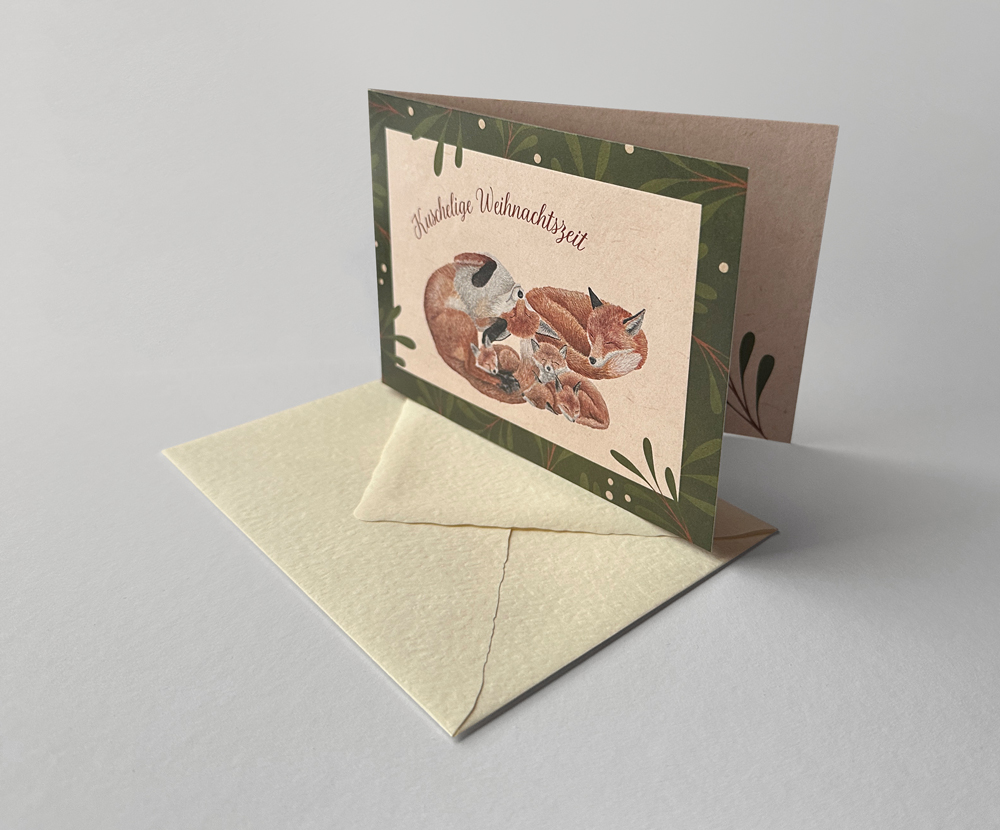 Sinas Herzfarben · Malerei & Illustrierte Grußkarten