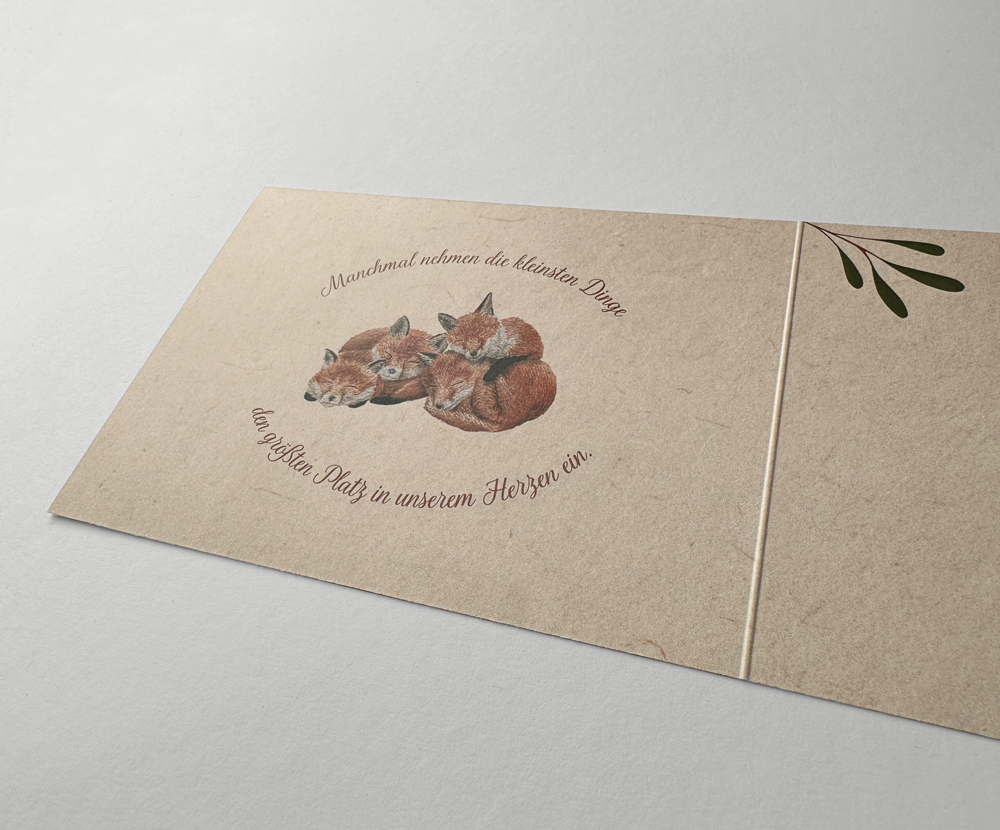 Sinas Herzfarben · Malerei & Illustrierte Grußkarten