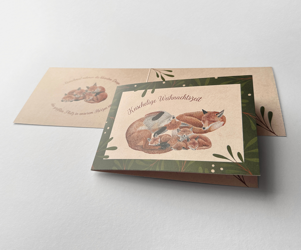 Sinas Herzfarben · Malerei & Illustrierte Grußkarten