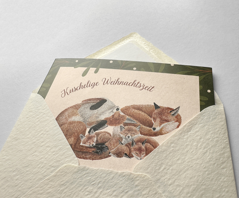 Sinas Herzfarben · Malerei & Illustrierte Grußkarten