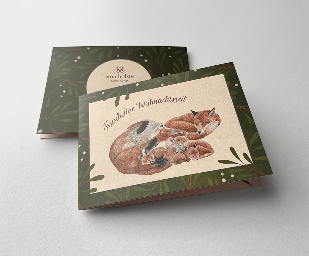 Sinas Herzfarben · Malerei & Illustrierte Grußkarten