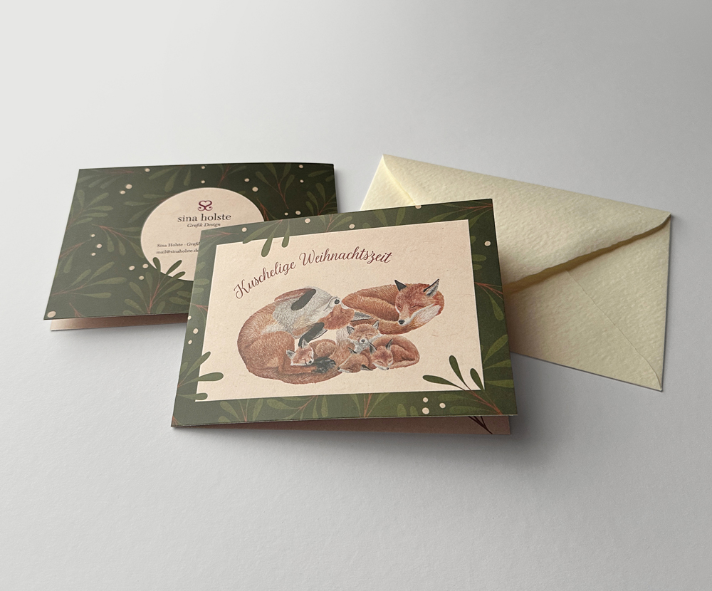 Sinas Herzfarben · Malerei & Illustrierte Grußkarten