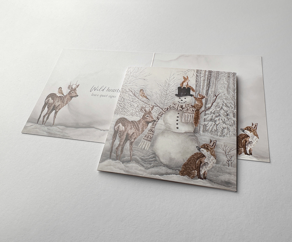 Sinas Herzfarben · Malerei & Illustrierte Grußkarten