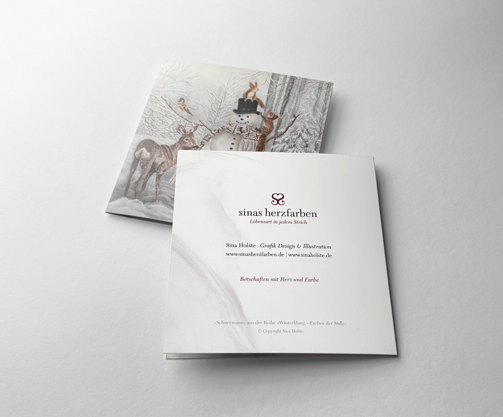 Sinas Herzfarben · Malerei & Illustrierte Grußkarten