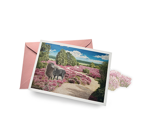 Sinas Herzfarben · Malerei & Illustrierte Grußkarten