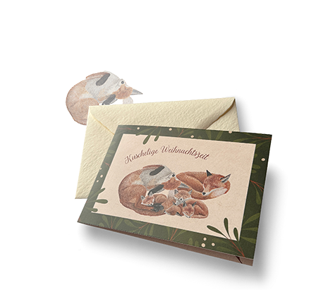 Sinas Herzfarben · Malerei & Illustrierte Grußkarten