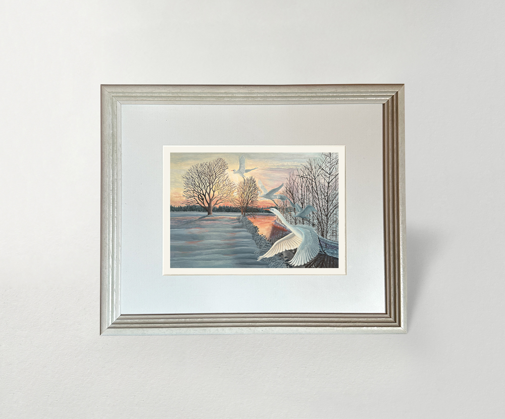 Sinas Herzfarben · Malerei & Illustrierte Grußkarten