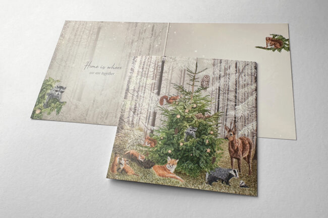 Sinas Herzfarben · Malerei & Illustrierte Grußkarten