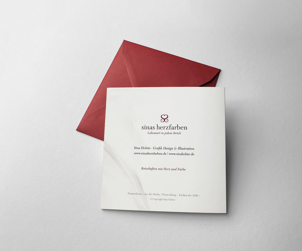 Sinas Herzfarben · Malerei & Illustrierte Grußkarten