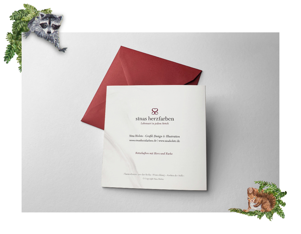 Sinas Herzfarben · Malerei & Illustrierte Grußkarten