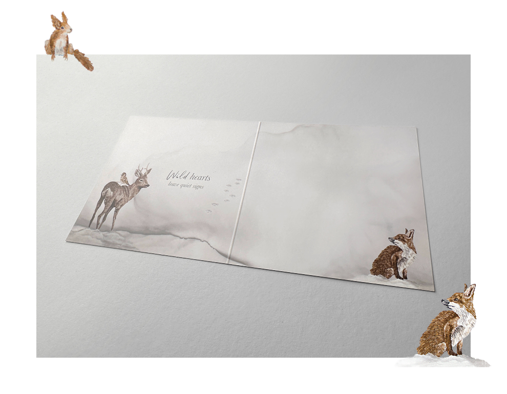 Sinas Herzfarben · Malerei & Illustrierte Grußkarten