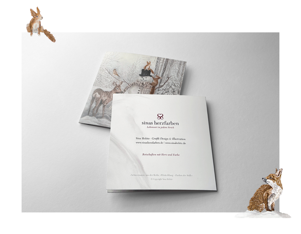 Sinas Herzfarben · Malerei & Illustrierte Grußkarten