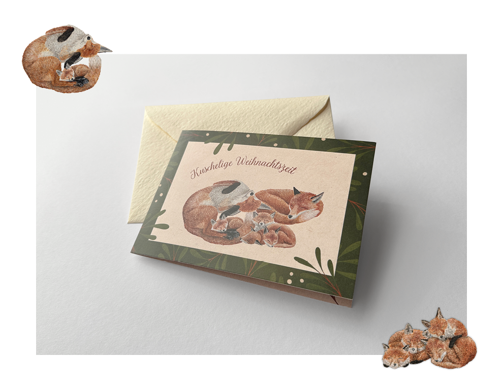 Sinas Herzfarben · Malerei & Illustrierte Grußkarten