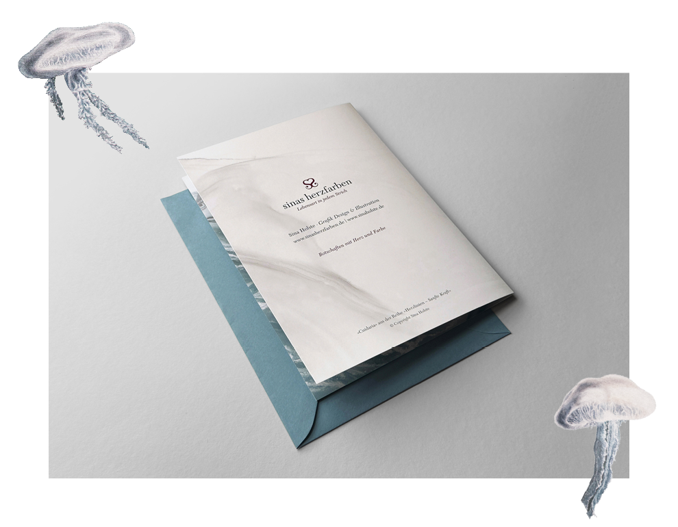 Sinas Herzfarben · Malerei & Illustrierte Grußkarten