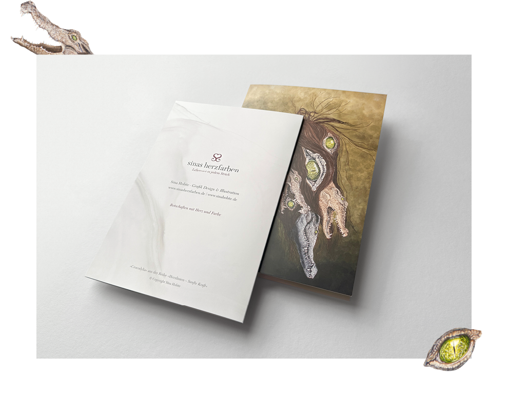 Sinas Herzfarben · Malerei & Illustrierte Grußkarten