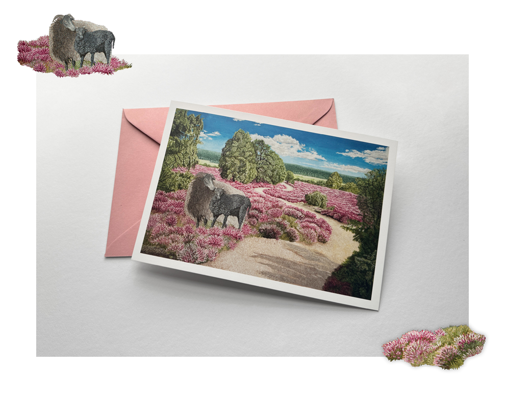 Sinas Herzfarben · Malerei & Illustrierte Grußkarten