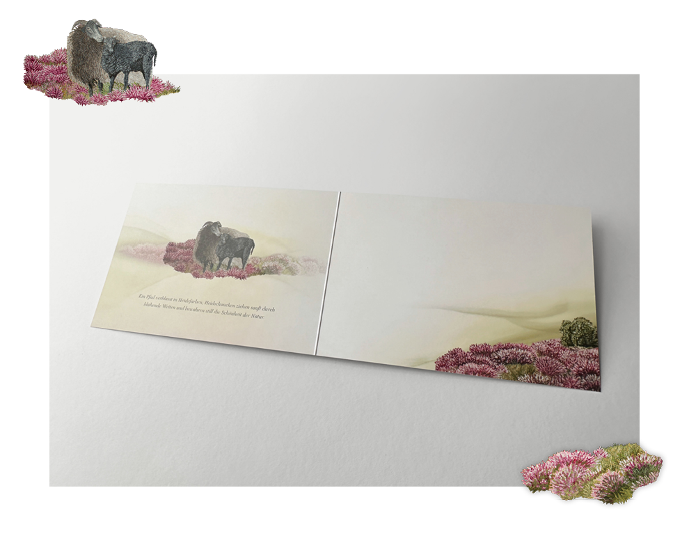 Sinas Herzfarben · Malerei & Illustrierte Grußkarten