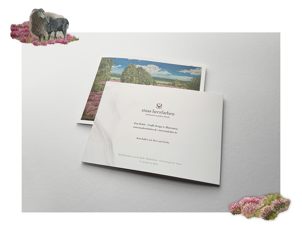 Sinas Herzfarben · Malerei & Illustrierte Grußkarten