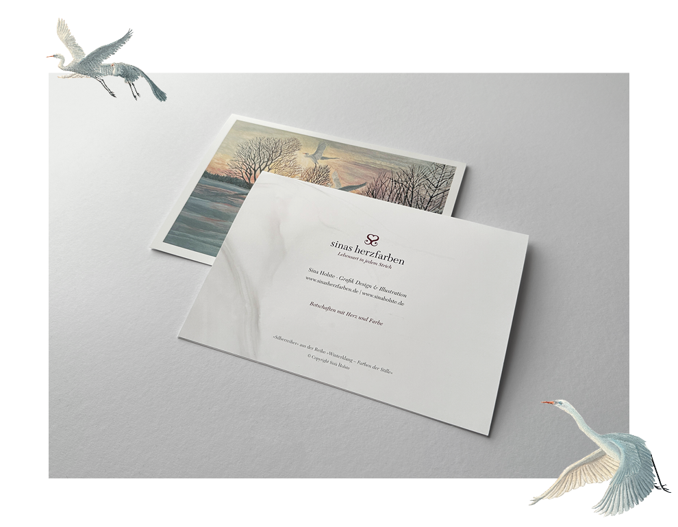 Sinas Herzfarben · Malerei & Illustrierte Grußkarten