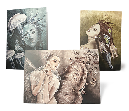 Sinas Herzfarben · Malerei & Illustrierte Grußkarten