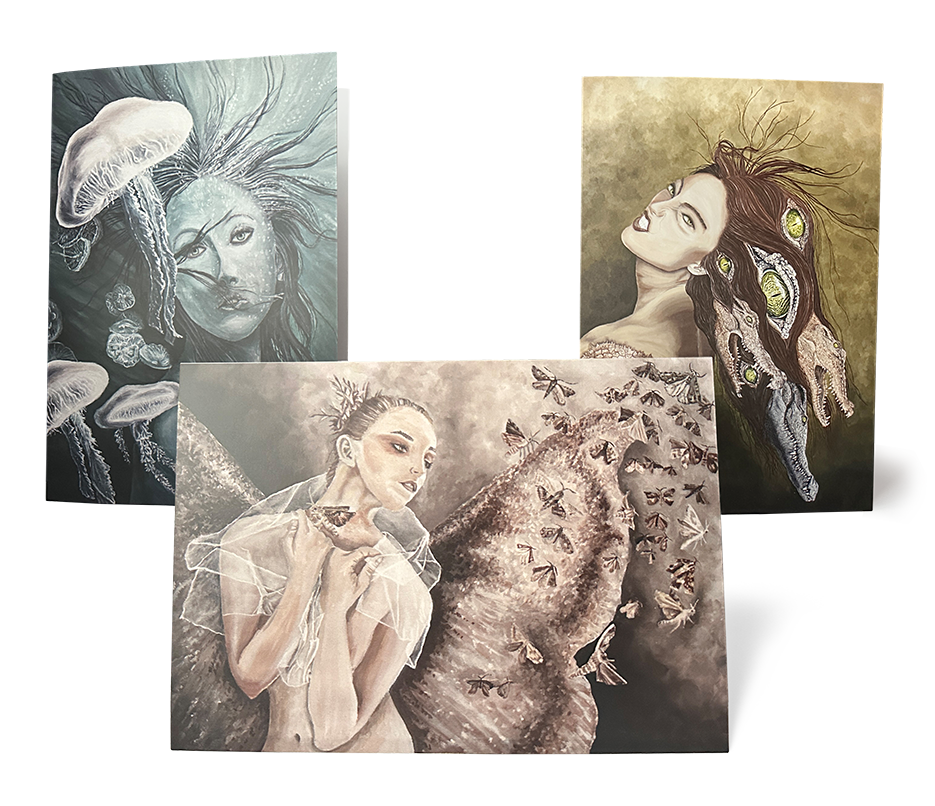 Sinas Herzfarben · Malerei & Illustrierte Grußkarten