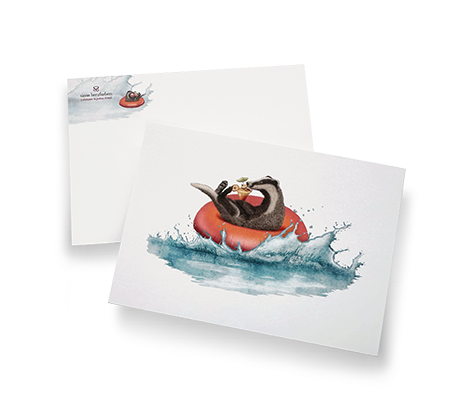 Sinas Herzfarben · Malerei & Illustrierte Grußkarten