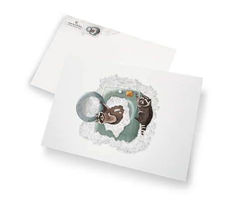 Sinas Herzfarben · Malerei & Illustrierte Grußkarten