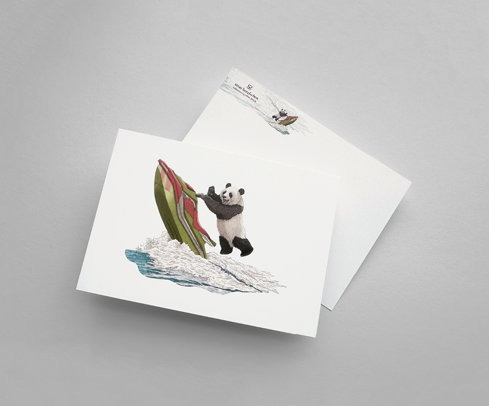 Sinas Herzfarben · Malerei & Illustrierte Grußkarten