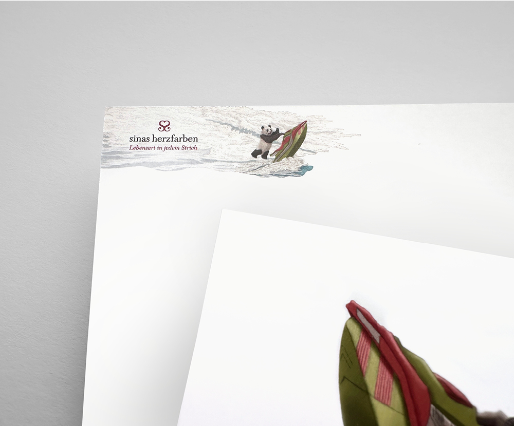 Sinas Herzfarben · Malerei & Illustrierte Grußkarten