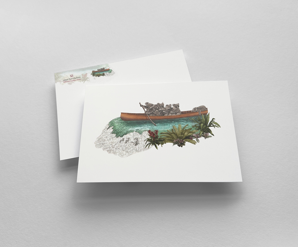 Sinas Herzfarben · Malerei & Illustrierte Grußkarten