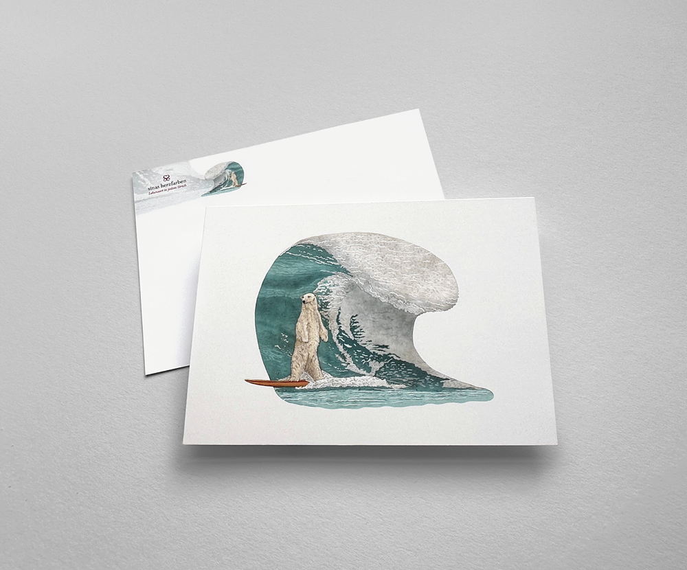 Sinas Herzfarben · Malerei & Illustrierte Grußkarten