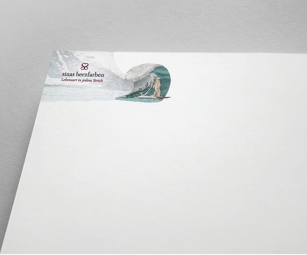 Sinas Herzfarben · Malerei & Illustrierte Grußkarten