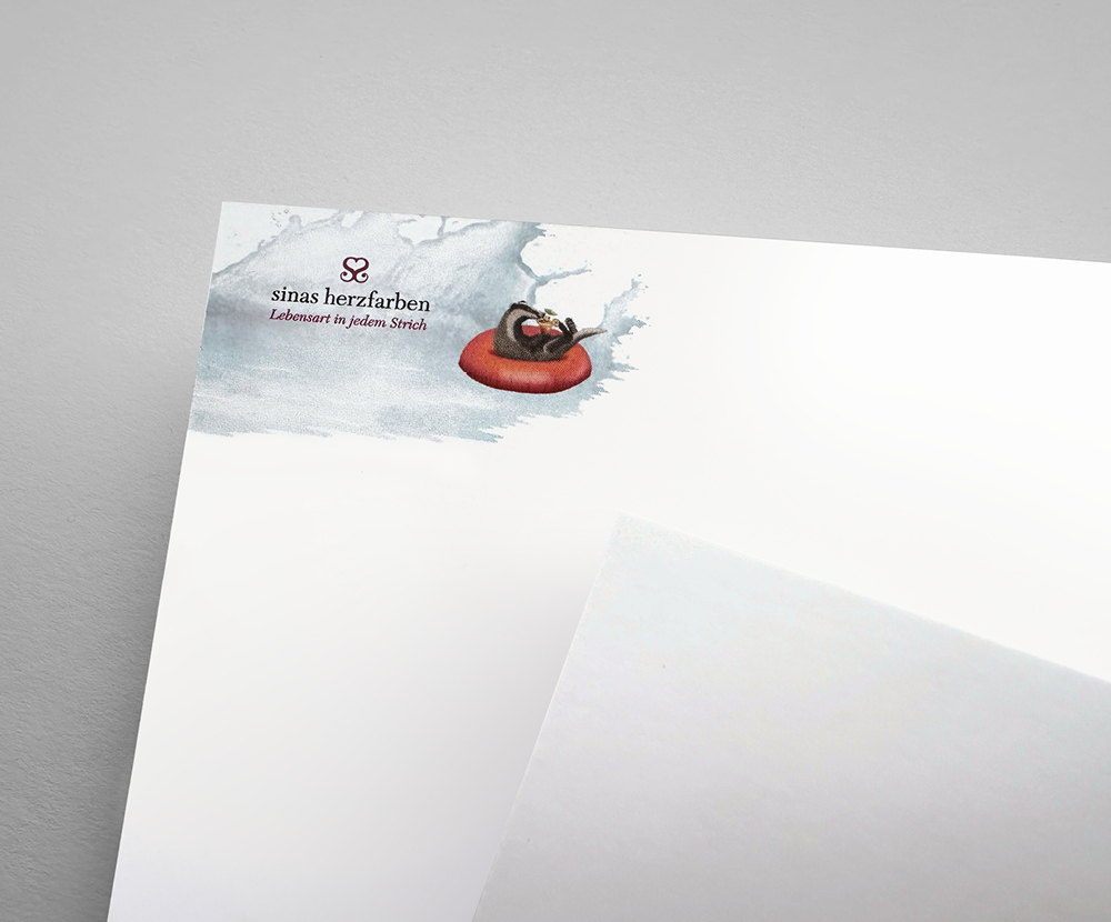 Sinas Herzfarben · Malerei & Illustrierte Grußkarten